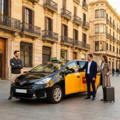 Travel from Barcelona to Sitges with a private taxi service designed for smooth, door-to-door transfers. Enjoy fixed fares, luggage-friendly vehicles, and professional drivers for airport arrivals or departures.